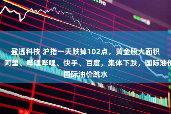 盈透科技 沪指一天跌掉102点，黄金股大面积跌停；阿里、哔哩哔哩、快手、百度，集体下跌，国际油价跳水