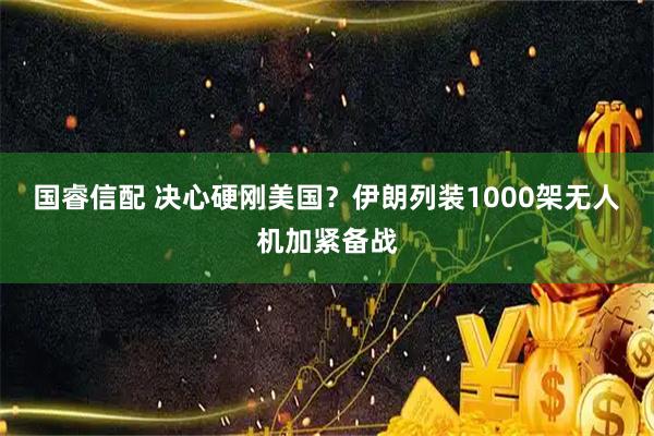 国睿信配 决心硬刚美国？伊朗列装1000架无人机加紧备战